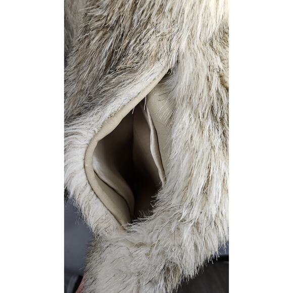 Vintage D'ESPRIT Dubrowsky & Perlbinder Faux Fur Wool Coat/Jacket Womens Size 14 - Picture 11 of 11